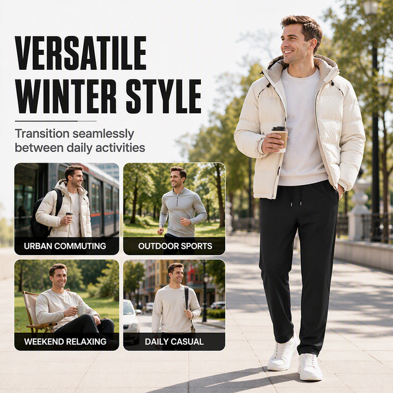 🔥Men's Thickened Warm-Lined Tapered Pants