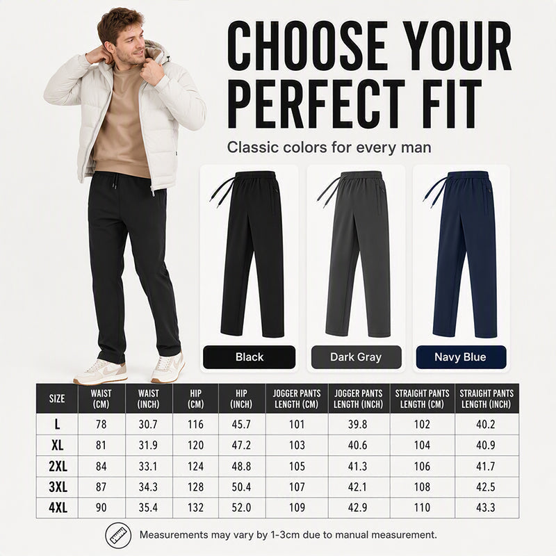 🔥Men's Thickened Warm-Lined Tapered Pants