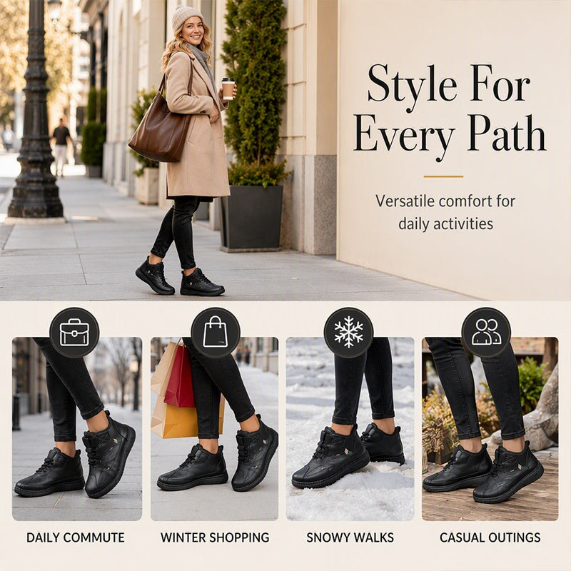 🔥Women's Warm-Lined Non-Slip Snow Boots