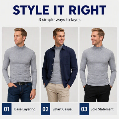 ✨Men's Slim Fit Mock Turtleneck Top