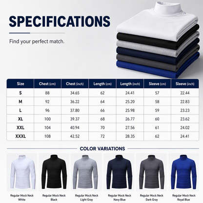 ✨Men's Slim Fit Mock Turtleneck Top
