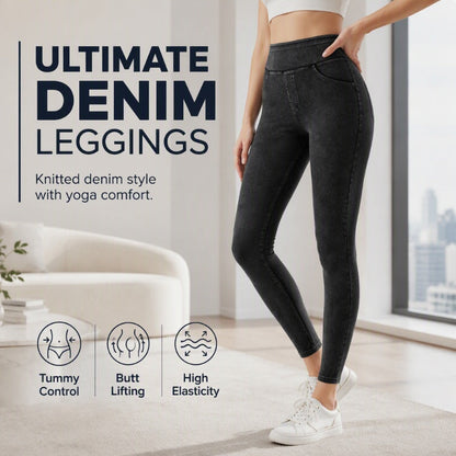 ✨ High Waist Denim Leggings That Shape & Flatter Your Figure👖