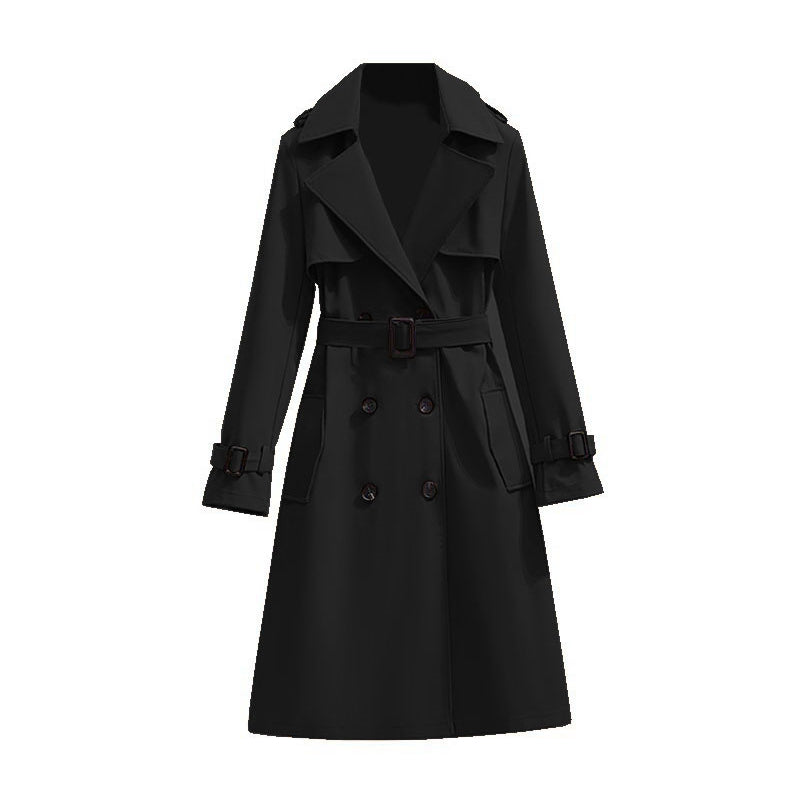 ✨Women's Mid-Length Pleated Trench Coat