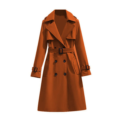 ✨Women's Mid-Length Pleated Trench Coat