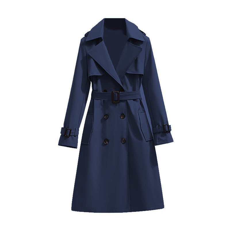 ✨Women's Mid-Length Pleated Trench Coat