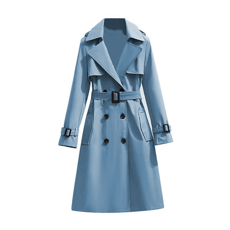 ✨Women's Mid-Length Pleated Trench Coat