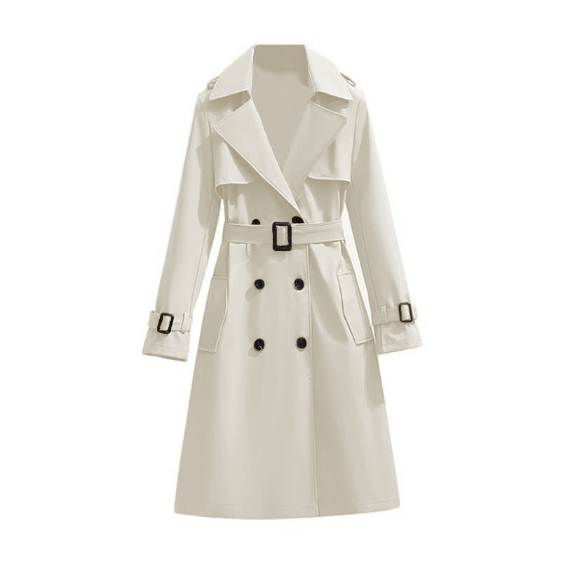 ✨Women's Mid-Length Pleated Trench Coat