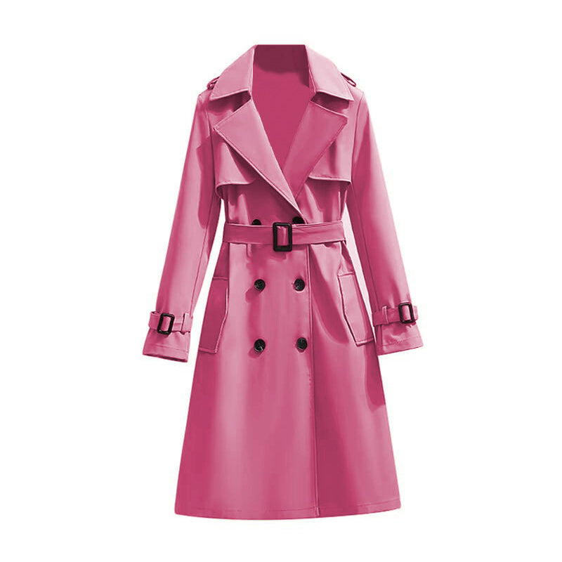 ✨Women's Mid-Length Pleated Trench Coat