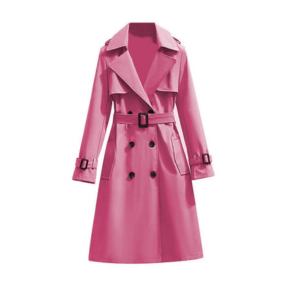 ✨Women's Mid-Length Pleated Trench Coat