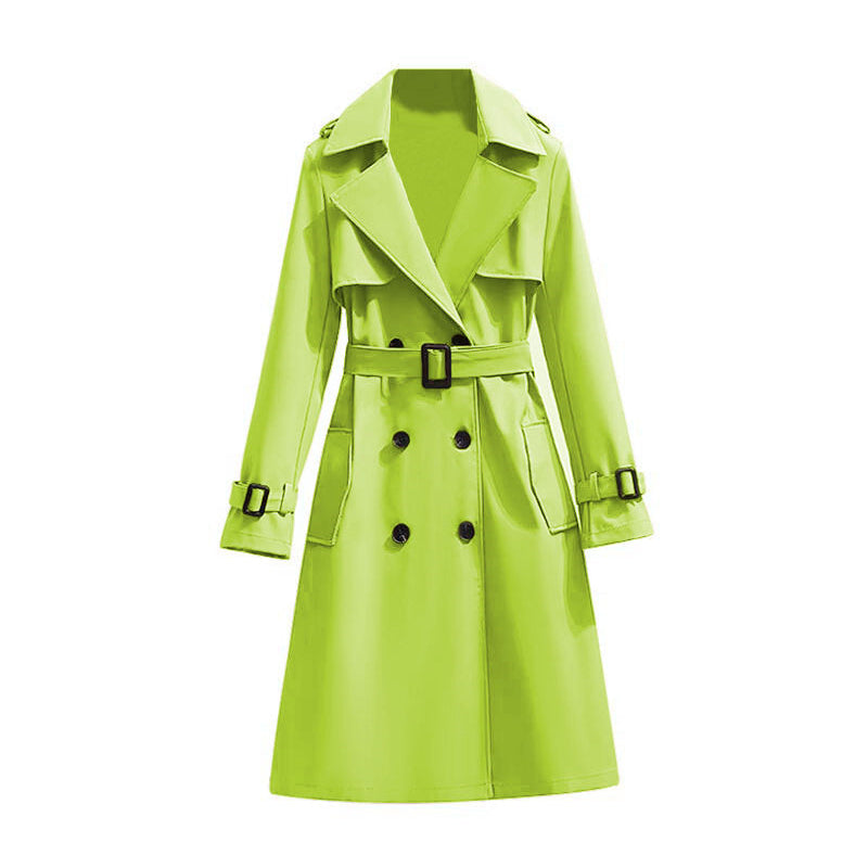 ✨Women's Mid-Length Pleated Trench Coat