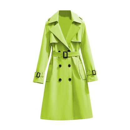 ✨Women's Mid-Length Pleated Trench Coat