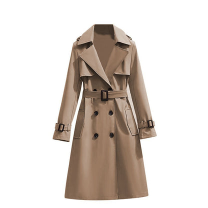 ✨Women's Mid-Length Pleated Trench Coat