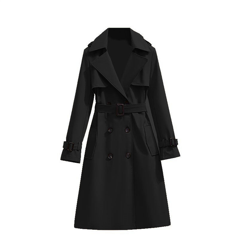 ✨Women's Mid-Length Pleated Trench Coat