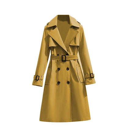 ✨Women's Mid-Length Pleated Trench Coat