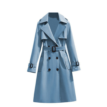 ✨Women's Mid-Length Pleated Trench Coat