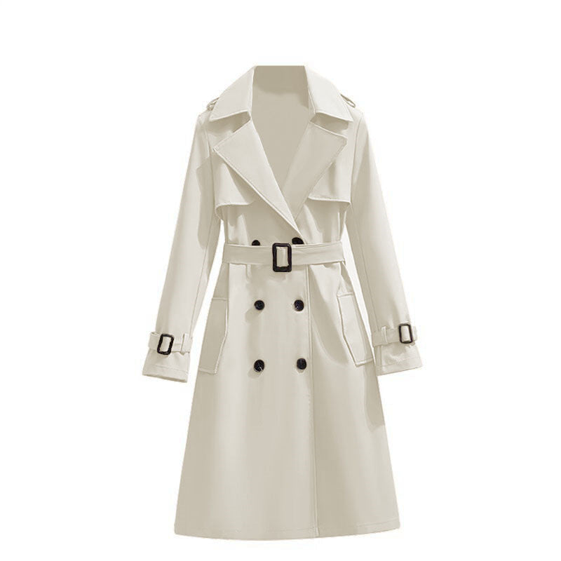 ✨Women's Mid-Length Pleated Trench Coat