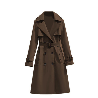 ✨Women's Mid-Length Pleated Trench Coat