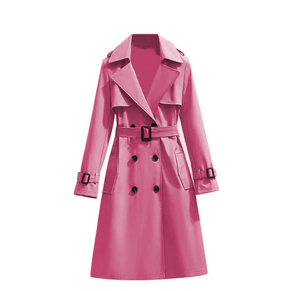 ✨Women's Mid-Length Pleated Trench Coat