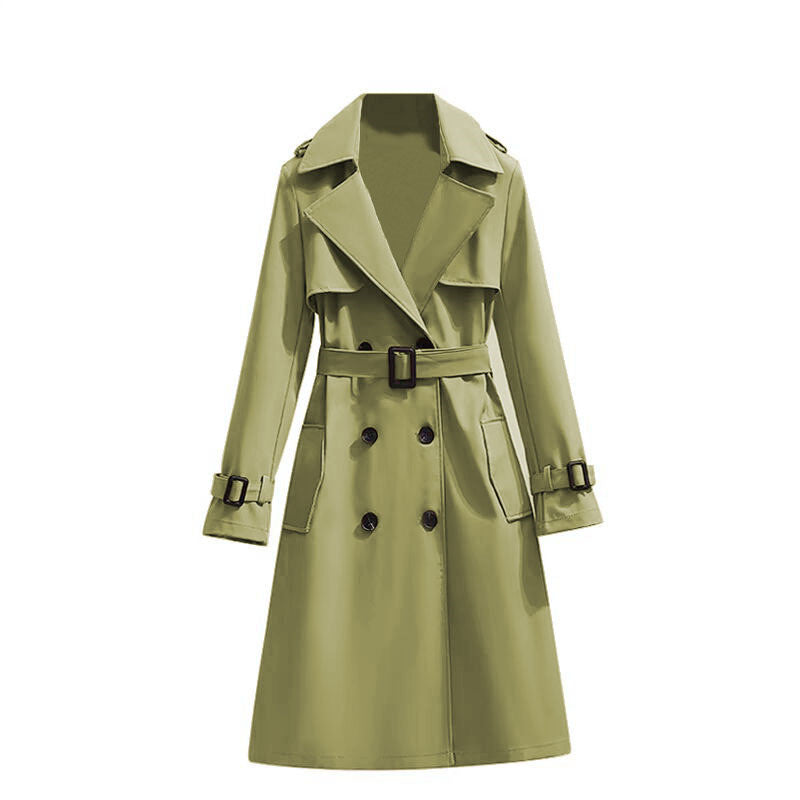 ✨Women's Mid-Length Pleated Trench Coat