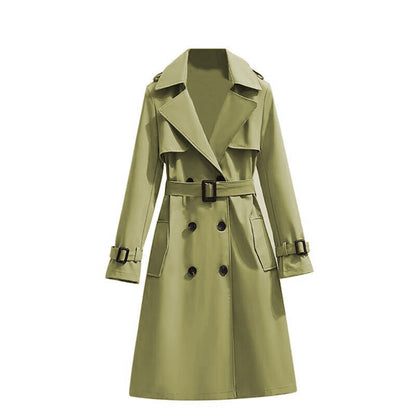 ✨Women's Mid-Length Pleated Trench Coat