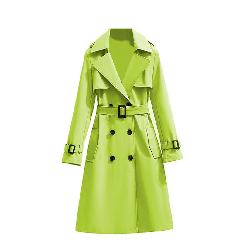 ✨Women's Mid-Length Pleated Trench Coat