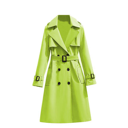 ✨Women's Mid-Length Pleated Trench Coat