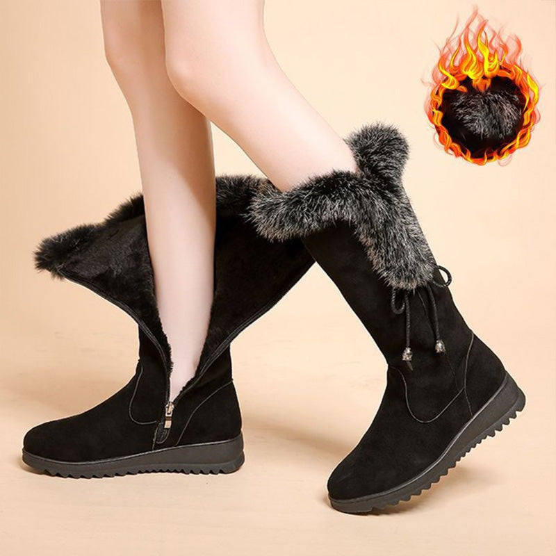 👢 Women's Warm Anti-Slip Wear-Resistant Mid-Calf Boots