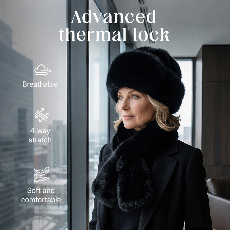 🧣 Winter Plush Thickened Scarf and Hat Warm Set