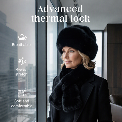 🧣 Winter Plush Thickened Scarf and Hat Warm Set