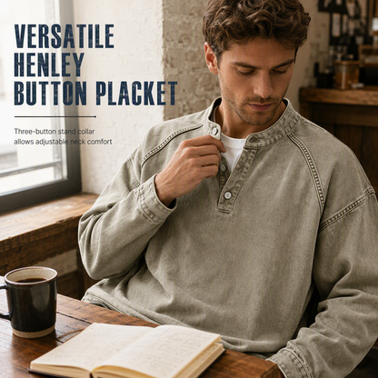 🔥Limited-Time Offer: 60% Off—✨Men's Vintage-Style Relaxed-Fit Sweatshirt