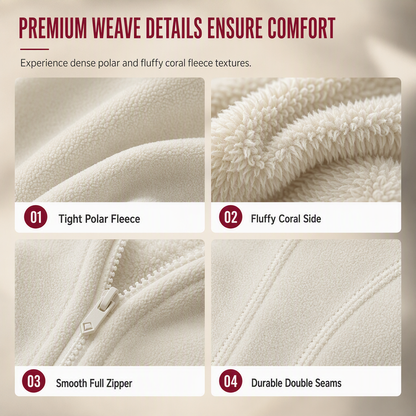 💖Unisex Reversible Warm Zip-Up Stand Collar Jacket