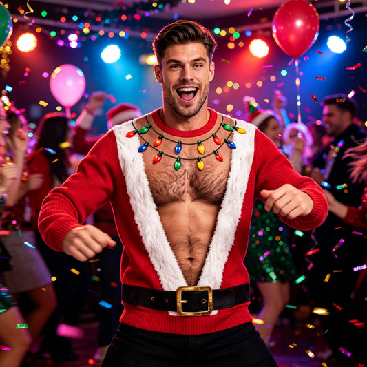🎅 🎄Men's Funny Christmas 3D Printed Muscle Sweatshirt