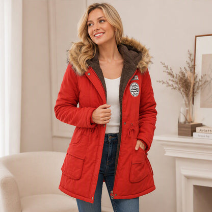 🧥 Women's Parka Jacket – 🍂☁️ Hooded Design & Warm Lining | Wind & Cold Protection, Easy Outings ✨