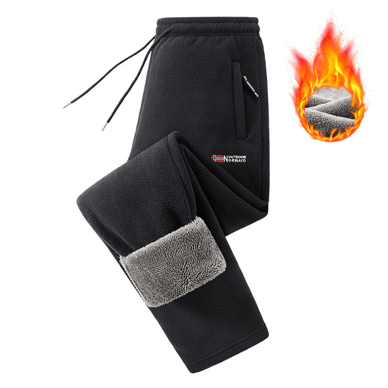 Unisex Thickened Warm Fleece Pants