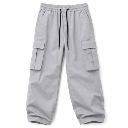 Men's Summer Casual Cargo Pants with Drawstring