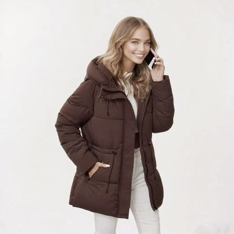 🌸Hot Sale 50% OFF✨  Women's Hooded Mid-Length Puffer Coat