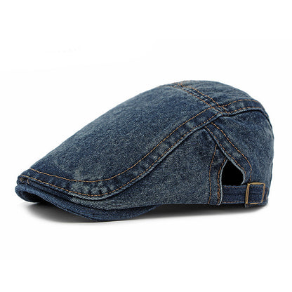 🧢Unisex Vintage Distressed Beret Flat Cap