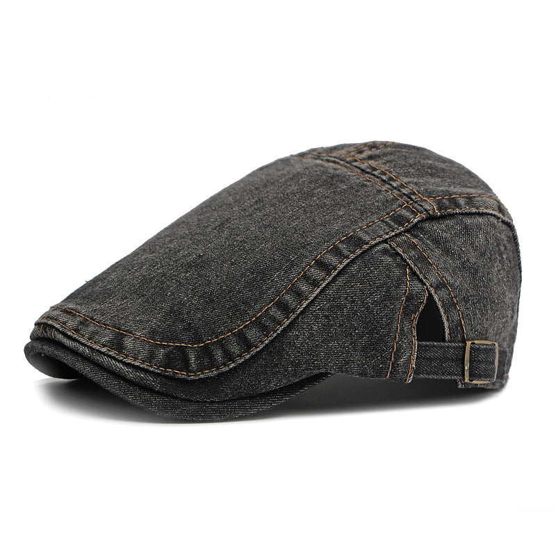 🧢Unisex Vintage Distressed Beret Flat Cap
