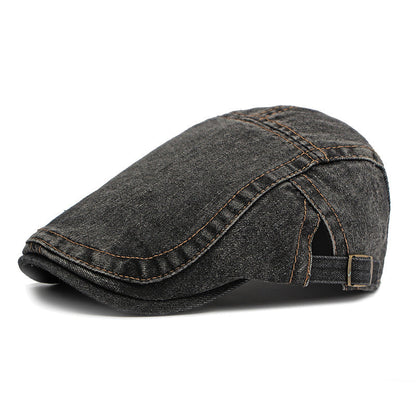 🧢Unisex Vintage Distressed Beret Flat Cap