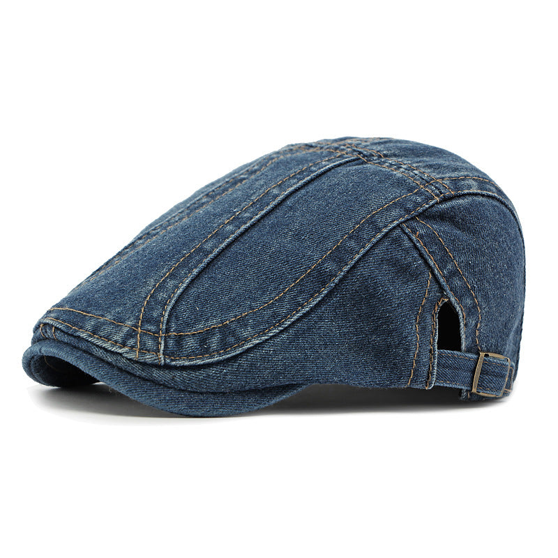 🧢Unisex Vintage Distressed Beret Flat Cap