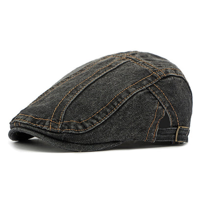 🧢Unisex Vintage Distressed Beret Flat Cap