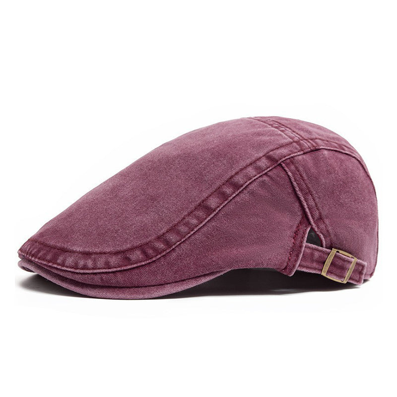 🧢Unisex Vintage Distressed Beret Flat Cap