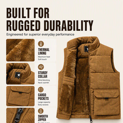 🧥✨Men's Thickened Corduroy Padded Vest