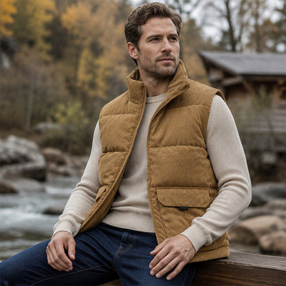 🧥✨Men's Thickened Corduroy Padded Vest