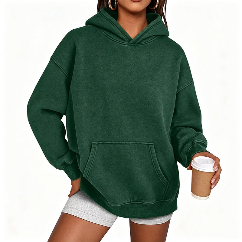 ✨Unisex Casual, Loose-Fitting, Stonewashed Hoodie
