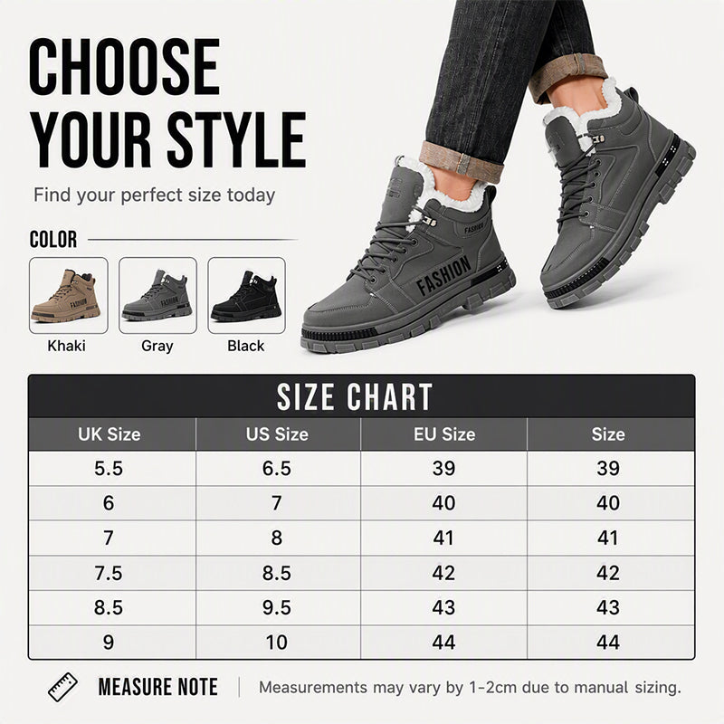 🔥Men's Non-Slip Warm-Lined Martin Boots🥾