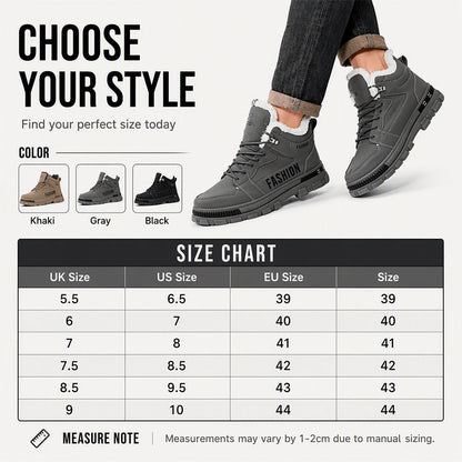 🔥Men's Non-Slip Warm-Lined Martin Boots🥾