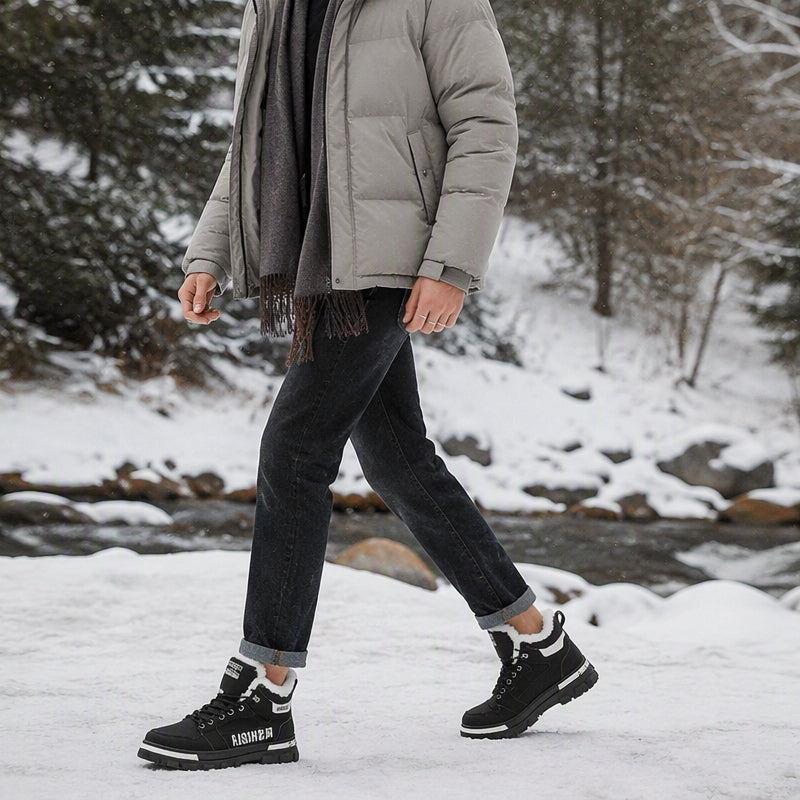 🔥Men's Non-Slip Warm-Lined Martin Boots🥾