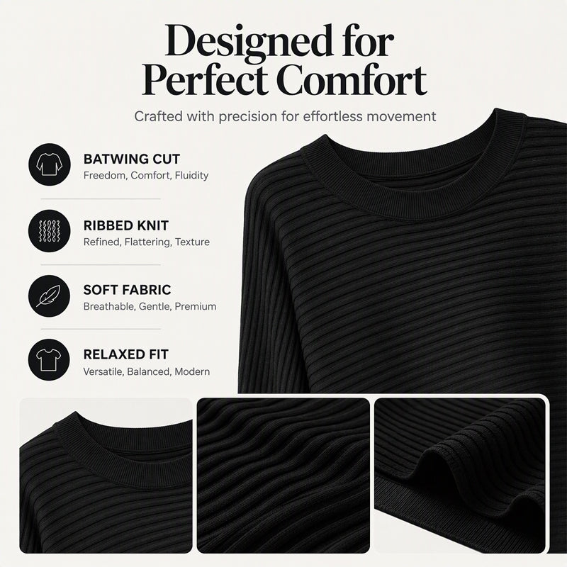 💖Women's Oversized Ribbed Knit Sweater