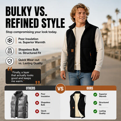 🔥Unisex Winter Plush-Lined Warm Vest❄️